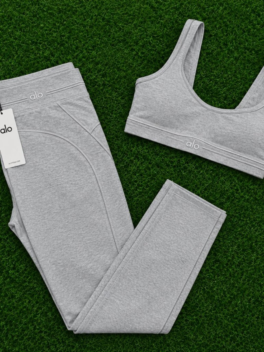 Womens Yoga Grey Workout Set